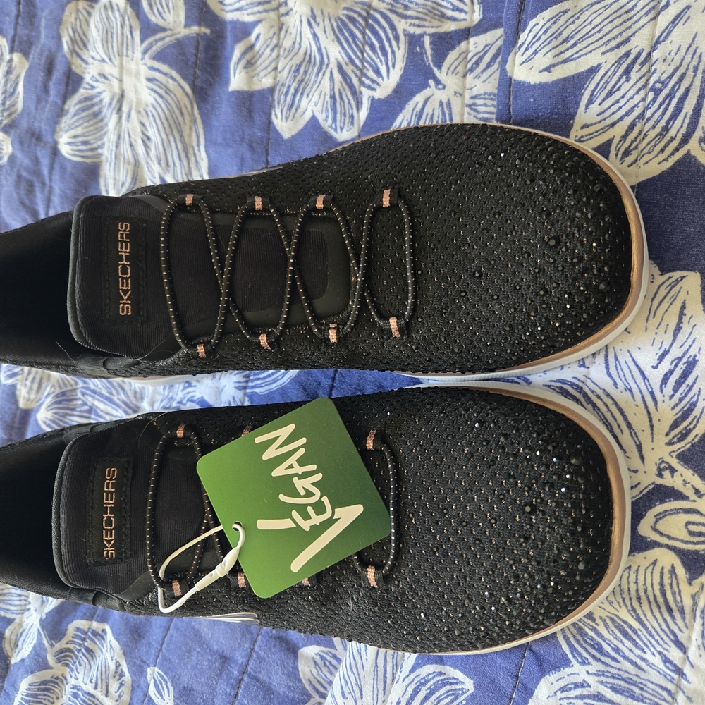 Skechers Black Athletic Shoes
